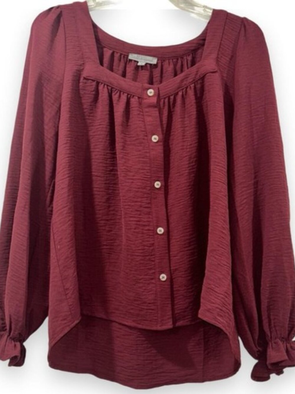 Wishlist Burgundy Blouse Women's Small